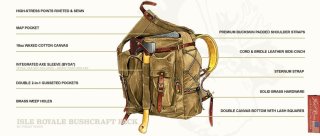 Isle Royale Bushcraft Pack Junior # 732