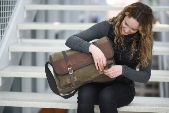 Vintage leather computer bag sale